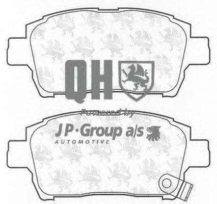 Комплект тормозных колодок, дисковый тормоз JP GROUP BP1227