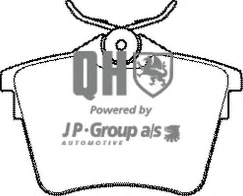 Комплект тормозных колодок, дисковый тормоз JP GROUP BP1439