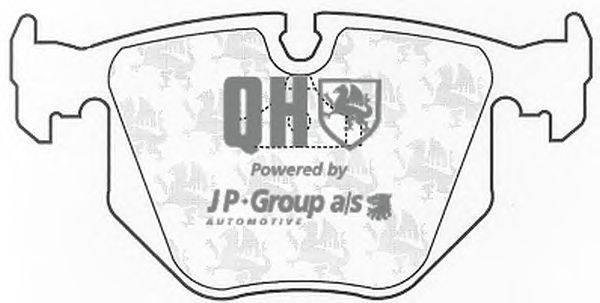 Комплект тормозных колодок, дисковый тормоз JP GROUP BP827