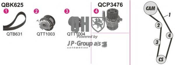Водяной насос + комплект зубчатого ремня JP GROUP QBPK6250