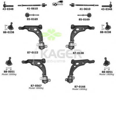 Подвеска колеса KAGER 800267