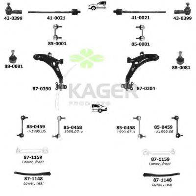 Подвеска колеса KAGER 800577