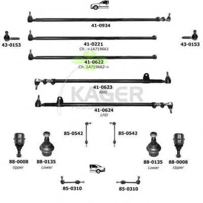 Подвеска колеса KAGER 801328