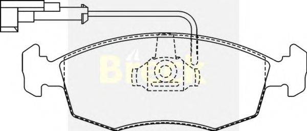 Комплект тормозных колодок, дисковый тормоз BRECK 23228