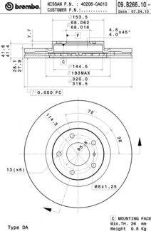 Тормозной диск BRECO BS 8872