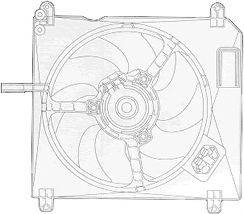 Вентилятор, охлаждение двигателя J. DEUS EV815500