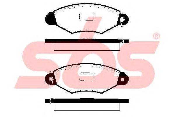 Комплект тормозных колодок, дисковый тормоз sbs 1501223938