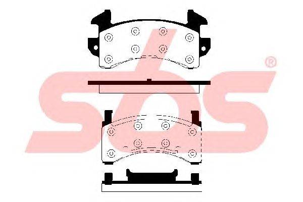 Комплект тормозных колодок, дисковый тормоз sbs 1501229201