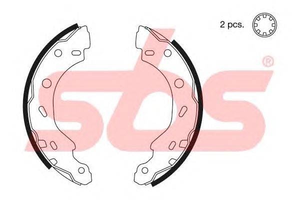 Комплект тормозных колодок sbs 18492733671