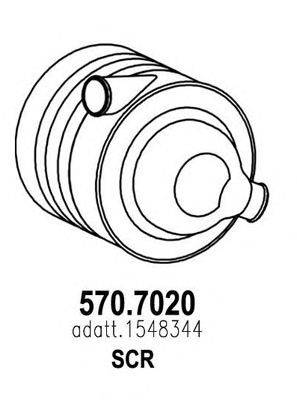 Сажевый / частичный фильтр, система выхлопа ОГ ASSO 570.7020