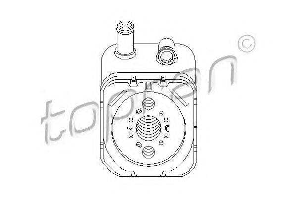 масляный радиатор, двигательное масло TOPRAN 112860