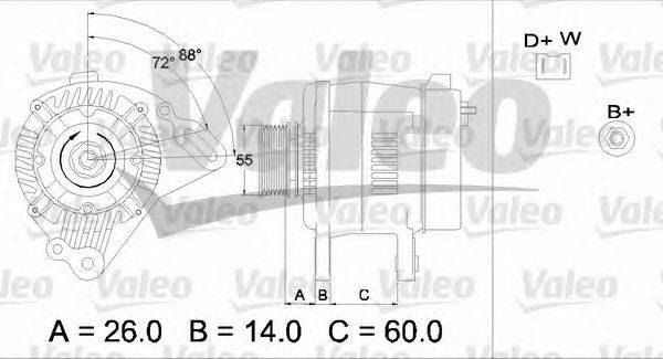 Генератор VALEO 436443