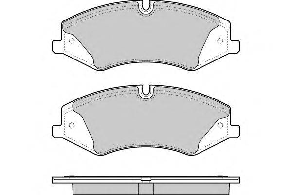 Комплект тормозных колодок, дисковый тормоз E.T.F. 12-1415