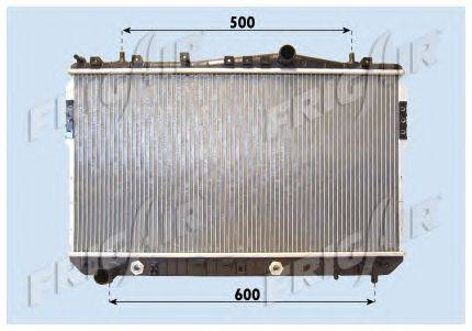 Радиатор, охлаждение двигателя FRIGAIR 0131.3021