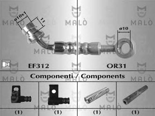 Тормозной шланг MALÒ 80675