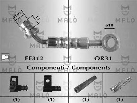 Тормозной шланг MALÒ 80918