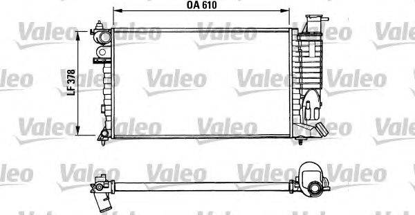 Радиатор, охлаждение двигателя VALEO 731010