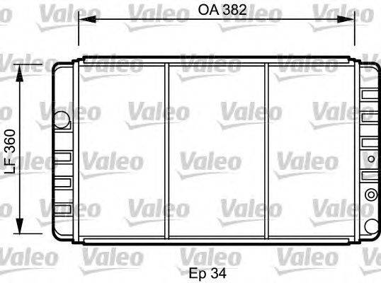 Радиатор, охлаждение двигателя VALEO 731248