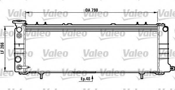 Радиатор, охлаждение двигателя VALEO 732552