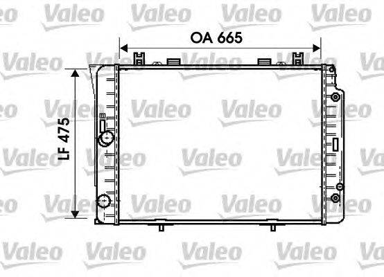 Радиатор, охлаждение двигателя VALEO 734631