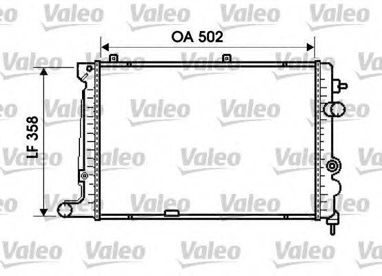 Радиатор, охлаждение двигателя VALEO 734644