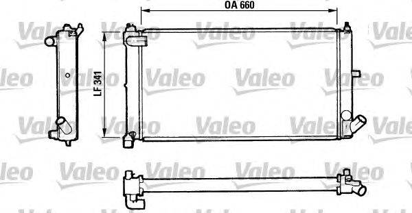 Радиатор, охлаждение двигателя VALEO 810954