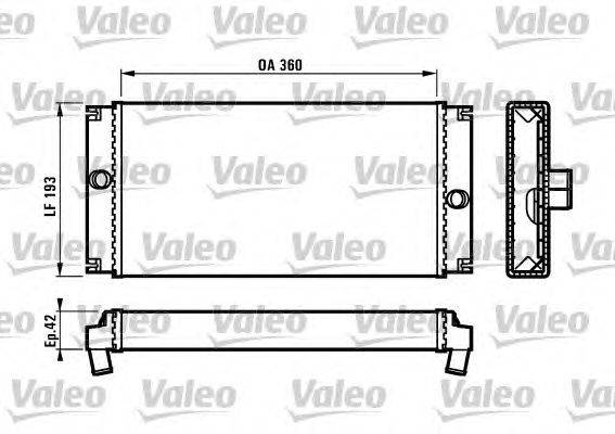 Теплообменник, отопление салона VALEO T349