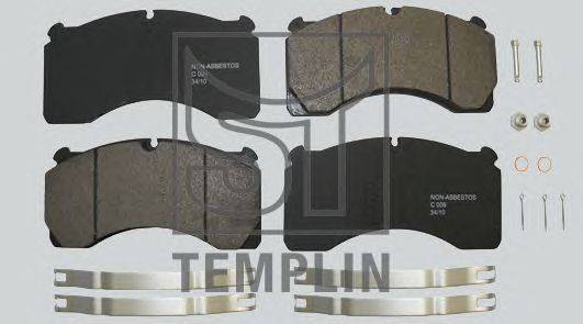 Комплект тормозных колодок, дисковый тормоз TEMPLIN 03.120.8700.400