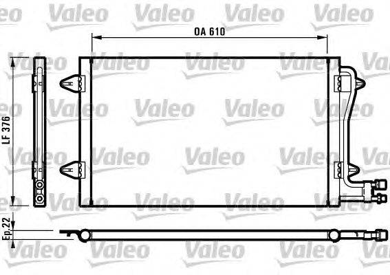 Конденсатор, кондиционер VALEO 816996