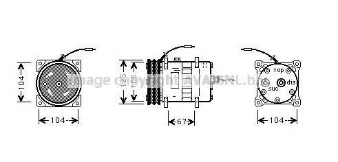 Компрессор, кондиционер PRASCO UVK084