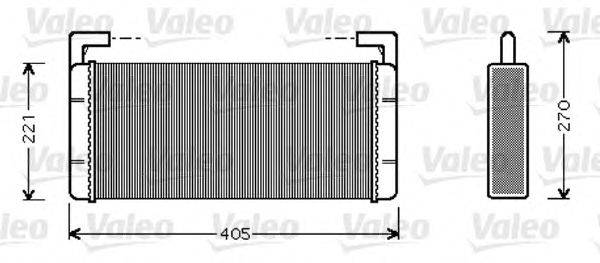 Теплообменник, отопление салона VALEO 812349