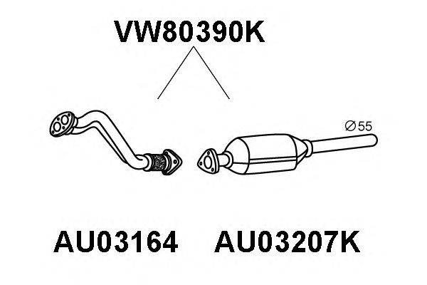 Катализатор VENEPORTE VW80390K