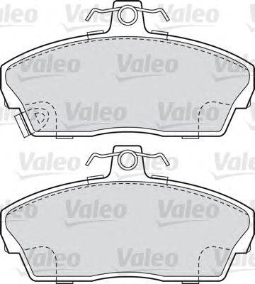 Комплект тормозных колодок, дисковый тормоз VALEO 540537