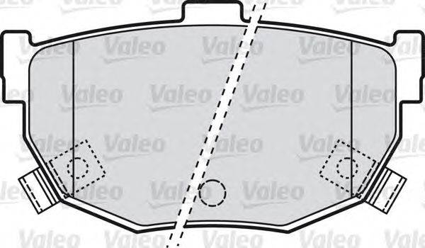 Комплект тормозных колодок, дисковый тормоз VALEO 598817
