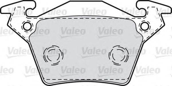 Комплект тормозных колодок, дисковый тормоз VALEO 23020