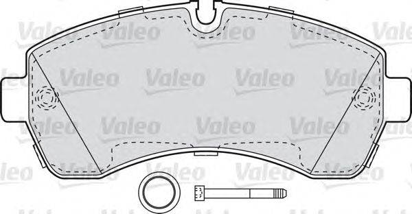Комплект тормозных колодок, дисковый тормоз VALEO 598881
