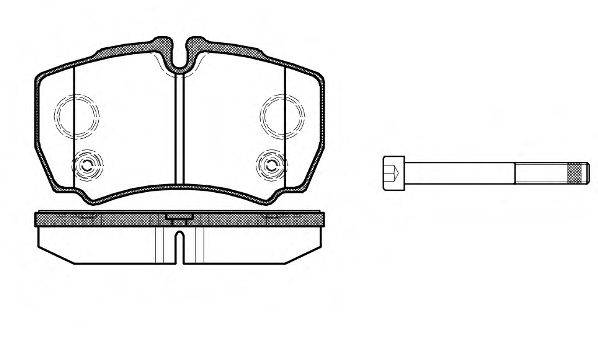 Комплект тормозных колодок, дисковый тормоз WOKING P9493.10