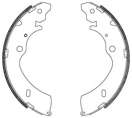 Комплект тормозных колодок OPEN PARTS BSA2124.00