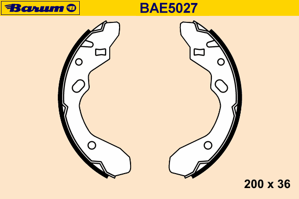 Комплект тормозных колодок BARUM BAE5027