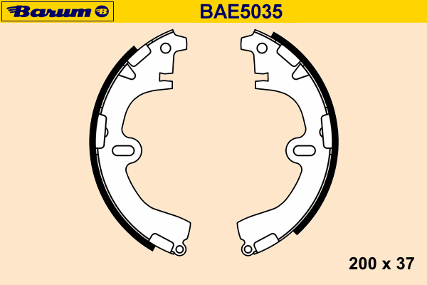 Комплект тормозных колодок BARUM BAE5035
