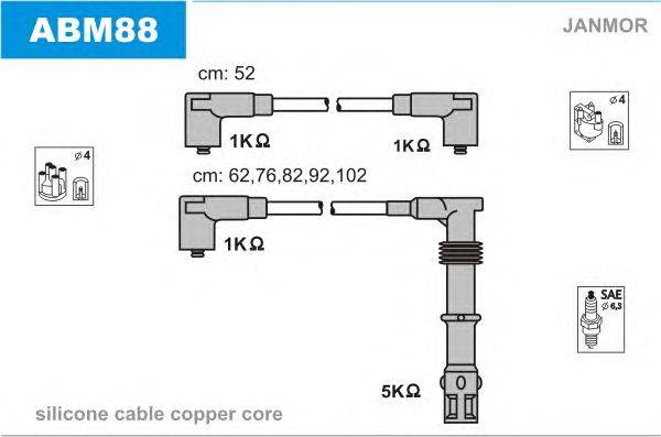 Комплект проводов зажигания JANMOR ABM88