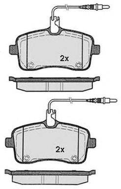 Комплект тормозных колодок, дисковый тормоз RAICAM 24134