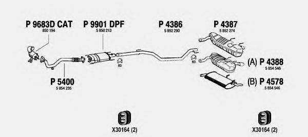 Система выпуска ОГ FENNO OP803