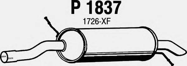 Глушитель выхлопных газов конечный FENNO P1837