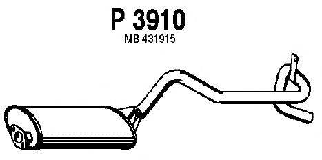 Глушитель выхлопных газов конечный FENNO P3910