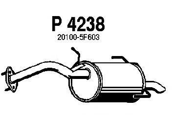 Глушитель выхлопных газов конечный MTS 62410