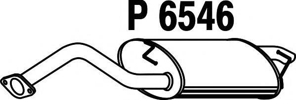 Глушитель выхлопных газов конечный FENNO P6546