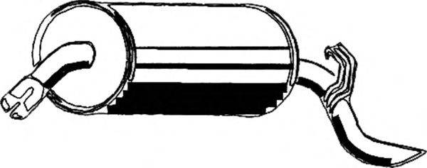 Глушитель выхлопных газов конечный ASMET 05.034