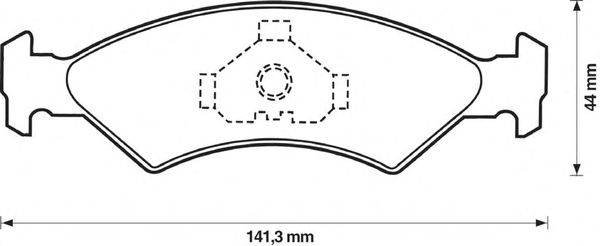Комплект тормозных колодок, дисковый тормоз STOP 571412S