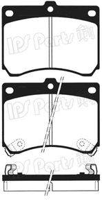 Комплект тормозных колодок, дисковый тормоз IPS Parts IBD-1342
